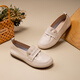 
Kanglibi genuine leather soft sole mother shoes single shoes middle-aged and old comfortable and not tired leather shoes middle-aged and old young and non-slip women's shoes spring and autumn style 671 single shoes off white super soft mother shoes 38