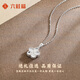 LIU GUI FU JEWELRY platinum necklace girls 2025 new light luxury niche necklace jewelry commemorative birthday gift for girlfriend and wife 2.26g platinum five-flower pendant