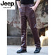 Jeep spirit high -end leather pants male head layer cowhide plus velvet thickened motorcycle middle -aged loose straight leather pants waterproof black conventional spring and autumn no inner end 36