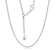 Mengjinyuan platinum necklace PT950 love Chopin chain tassel small peach heart a two-wear clavicle chain