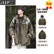 Jeep Spirit Brand Drei-in-Eins-Abnehmbare Ladungs-Top-Jacke Jungen im Freien, Herbst und Winter wasserdichte Herbst- und Winter-Outdoor-Jacke 3519 Schwarz [Feste Farbe Drei-in-Eins-Fleece Inner 2xl