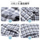 Shanshan High-End Pure Cotton Shirt Herren-Langarm-Baumwollhemd aus Baumwollgewebe im mittleren und älteren Daddy-Anzug 3892 Blau 41