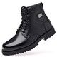 3513 Cruiser Military Hook Herren Baumwollschuhe echte Lederstiefel Wolle High-Top-Spezialkräfte Kampfstiefel Winterfellschuhe Herren Military Training Supplies 3519 Schwarze Single-Schuhe 38
