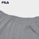 FILA official men's knitted trousers autumn new casual loose-fitting sweatpants with optional velvet Yundora Gray-DY S