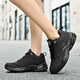 Delgadot Zapatos para hombres de gran tamaño Otoño e invierno Nuevo estilo más grande y gordo zapatos deportivos para hombres zapatos casuales para hombres zapatos de papá 4748 826 negro 39