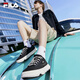 Zapatos de hombres oficiales de Fila Rock Rock Modern Canvas Zapatos 2024 Summer NUEVO Moda Zapatos informales zapatos Sports Black-Bk 41