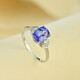 Everlasting Ye Muhuang Jewelry Store No. 3 18k inlaid natural tanzanite ring Tanzania 1.62ct simple and exquisite d689 k .62ct