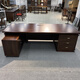 Rosewood desk and bookcase combination all solid wood boss desk and chair with side table office furniture executive desk rosewood 2.4m desk + side table + main chair + bookcase
