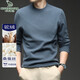 Cardan Road T-shirt men's long-sleeved autumn and winter basic warm inner top slim half turtleneck solid color camel velvet bottoming shirt