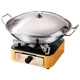 Deming alcohol stove small hot pot large dry pot household windproof special stove solid alcohol pot thickened stainless steel pot