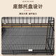 Jiamen JIAMEN (JIAMEN) Cat Cage Double Cat Cage Cat Villa Bold Cat Cage Large Household Pet Cat Nest Cattery Cat House Extra Large Double Layer 86*59*71 with Skylight Folding Basic Package Platform Ladder + Foot Mat + Tray