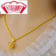 Yongsi New 999 Gold Necklace for Women 24k Gold Fox Pendant Pure Gold Clavicle Chain Imitation Gold Color Niche Gift for Girlfriend Little Fox Pendant Necklace
