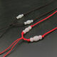 Meipai red rope adjustable necklace rope hand-woven pendant rope children's pendant accessories high-end jade rope SN6197 red rope white vase beads buy 1+1 2 pieces trial pack