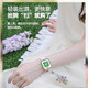 Huawa Smart Watch Damen Bluetooth Telefon Watch 3Fits wasserdichte Sportwache Herzdruck Überwachung von NFC Valentinstag kleiner Silberblock - Bluetooth Call + Zahlung + NFC [Keine Karte erforderlich - Herzfrequenzblutdruck - Übung]