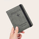Luo Judou Passport de viaje de viaje Caso de protección Pasaporte Bolsa de almacenamiento Anti-theft Passport Passport Pasaporte Portable Pasado Gray Passport [Pincel antirrobo multifunción]