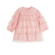 Jnby par Jnby [épissage en mesh] [Jiangan tissu bébé] Robe tricotée de printemps Jupe princesse fille bébé yn1g11660 684 rose chaud 80 cm