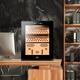 Shuangyou FK-168C1 smart cigar cabinet constant temperature and humidity humidification cabinet household refrigeration professional compressor cedar wood two-story bare maintenance