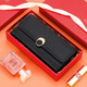 Cnoles wallet women's cowhide long wallet versatile large capacity mobile phone bag card bag birthday gift for wife