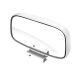Tuyue car rearview mirror coach car small truck auxiliary mirror rear wheel blind spot mirror reversing glass large field of view small round mirror sticker black - left and right universal (single)