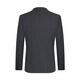 Qipai men's double-breasted suit men's spring and summer new business striped suit vest three-piece set including wool 0920 127C7092A-dark gray 46 (170/92B)