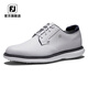 
FootJoy golf shoes FJ Men's Traditions Classic Fashionable Spikeless Spike Lightweight and Cushioned Golf Sports Shoes 57938 White/Naval Blue [Spike Style] 40 Size = US Size 7