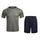 Traje de entrenamiento de fitness físico de manga corta Camiseta de verano Fitness físico de forma física Top Fitness Physical Fitness Shorts de secado rápido de forma física de manga corta Top + pantalones 165-17084-88
