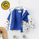 G.duck Little Yellow Duck Children's Jacket Two-piece Set 2025 Spring New Three-in-One Detachable Hooded Jacket for Boys and Girls F016 Pink Padded Jacket + Down Liner + 100 Recommended height is about 90cm