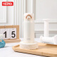 
THERMOS stainless steel thermos large capacity men and women water cup lightweight portable birthday gift custom lettering JNR cream white domestic 350ml