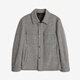 Jinba Men's Clothing [69.9% lana] Chaqueta para hombres Lapa de otoño chaqueta de lana corta bdwt3818 kiln gris m (170)