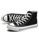 Sanofeng Dick-Soled Canvas Schuhe Herren High Top 1970 Klassische Brettschuhe Retro Casual Ehepaar Koreanische Version VERSATILE TOP STUDENT SHOUS Schwarz 42