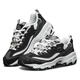 Skechers Frauenschuhe für den Sommer im Freien Anti-Rutsch-Kee-Resistenten Diamond Black-and White Casual Sports Panda Dad Schuhe 12241 Black/12241/Bkwbkw 36