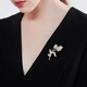 QUAMER Gold Store Mother's Day Gift Tulip Flower Brooch High-end Women's 2024 New Suit Pin