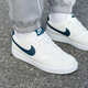 Nike (Nike) Men's Shoes 2025 New Summer Court Classic Version Simple Versión Air Force One Low-Top Sports Casual Shoes HQ4867-101 Sail White Ordnance Deep Sea Blue 40.5