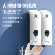 
Chuangdian Wall-mounted soap dispenser without punching in the kitchen manual pressing of the public toilet hand sanitizer box toilet hand sanitizer 1049C Starry Sky Gray Single Head