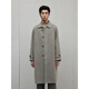 Vêtements pour hommes GXG, conception de boucle avion multicolore, manteau à laine long à la mode, 2024 Nouveau produit d'hiver, gris et vert L