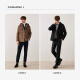 
Navigare Italian small sailboat pure wool coat men's autumn and winter versatile warm hooded jacket casual simple top caramel color M size