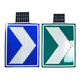 Señal solar LED, señal de tráfico de límite de altura y límite de velocidad, señal de tráfico triangular iluminada personalizada, señal de guía de flecha 12040cm