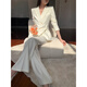 Sugargirl spring and autumn white small suit suit for women new goddess style professional formal wear high-end casual suit jacket white suit L