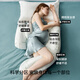 Manxi (EMXEE) Pregnant Women's Pillow Waist Support Side Sleeping Abdominal Pillow Sleeping Pillow Pregnancy Special Artifact Portable Pillow UH Type Bamboo Forest White