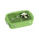 Maixuan isoliertes Lunchkinokintenarbeiter 316 Edelstahl getrennte Lunchbox Mikrowellenheizung Bento Box mit Trennungsdämmschachtel 3 Gittergrün 1050 ml [kostenloser Löffel und Stäbchen]