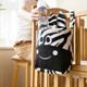 
Crib storage hanging bag baby bed side diaper bag newborn baby bottle storage bag three-dimensional hanging bag practical and convenient blue and white duck strap can be surround 18cm