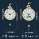 凯琴黄铜夜光电波挂钟客厅家用时尚2025新款挂墙钟自动对时大气简约钟 全铜大号9276夜光日历-夜光数字 35cm 自动对时电波机芯（保10年）
