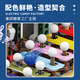 Small opening particle 99003 Colorful Candy Factory Building Toy Model Ornament Assembly Building Blocks KD99003-Colorful Candy Factory-695 Grains