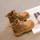 Bottes Martin pour enfants Bottes en cuir souple des filles 2024 printemps et automne Nouvelles grandes bottes jaunes automne et hiver enlece