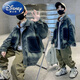 Disney (Disney) children's clothing, boys' autumn jackets, spring and autumn new models, medium and large children's boys handsome denim autumn hooded trend, retro color 130