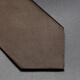 NEWFIE BROWN Men's Tie Retro Coffee Color sólido de alta gama de alta gama Formal Profesional Casual Matrimonio Matrimonio Color de estilo College Coffee Coffee [Zipper Tie + Tie Clip]