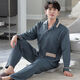 Wei Jie Pure Cotton Pajama для мужчин зимней осенью и зимней мужской пижамы утолщенные межслойные хлопчатобумажные хитровая теплый костюм среднего возраста и пожилой мужской модель P3878 Большой красный хлопок L [155-180Jin [Jin равняется 0,5 кг]]]]