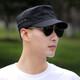 Hua Jiuqing Männer flacher Top Hut Full Seal Hut Herren Sommer Outdoor Hut dünne Sonnenhut Frühling und Herbst Baseball Cap Schnell trockener Sonnenschutz Dunkelgrau verstellbar [54-60 cm]