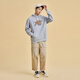 Sudadera Erke Hongxing para mujeres engrosadas cálidas otoño e invierno Tops deportes al aire libre jueves de manga larga pantalones pantalones pantalones para mujeres [1047] mika flor de pareja gris rogada lyer l
