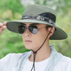 Hat Memories Cabinet Summer Fishing Sunscreen Hat Men's Leisure Sun Hat Foldable Travel Outdoor Mountaineering Rainproof Hat Benny Hat Light Gray All Size
